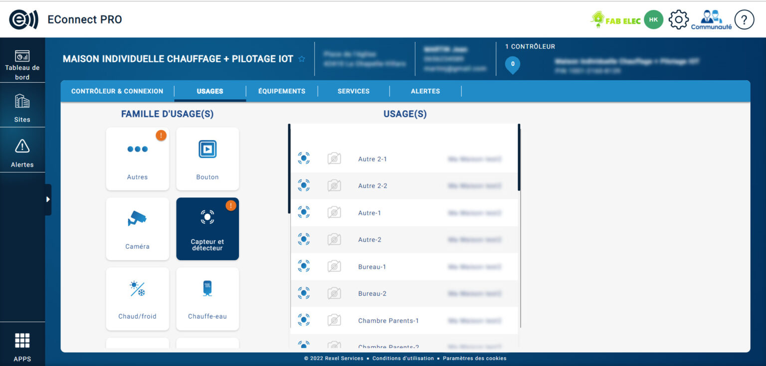 Usages - superviser - Interface EConnect PRO